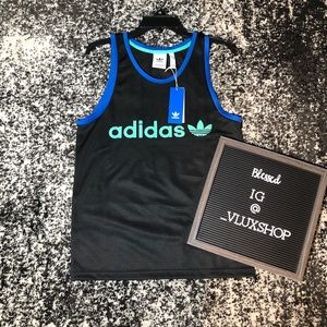Black Adidas Mesh Jersey BR8 Tank NWT